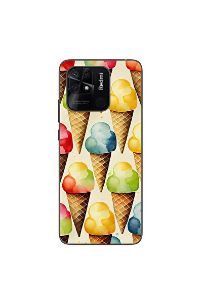 OEM Θήκη συμβατή με Xiaomi Redmi 10C από σιλικόνη gel TPU με σχέδιο παγωτού