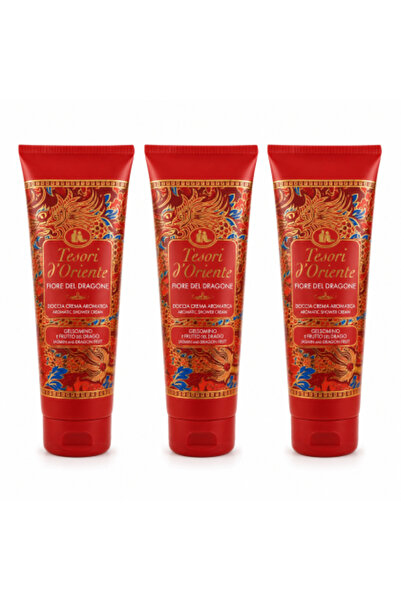 Tesori d'Oriente Set 3 x Tesori d’Oriente Dragon Flower, cremă de duș aromati...