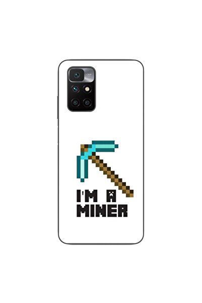OEM Husa compatibila cu Xiaomi Redmi 10 Silicon Gel Tpu Model Minecraft Miner