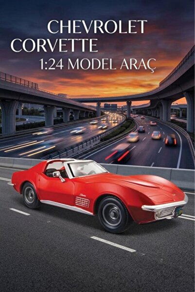 Tıfıl Toys Maisto Lisanslı Metal 1970 Corvette 1:24 Ölçekli Kaputu ve Kapısı ...