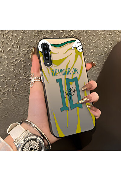 Hontinga Samsung Galaxy A50 Uyumlu Silikon Kenar Sert Arka Kılıf Couple Telef...