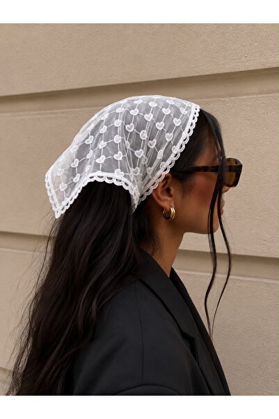 Asteria Jewelry Lace Bandana with Tie