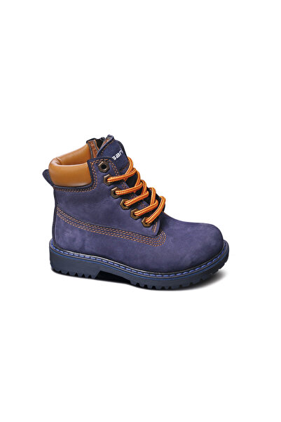 Sanbe 318 Y 6202 31-36 MEN'S LEATHER BOOTS navy blue