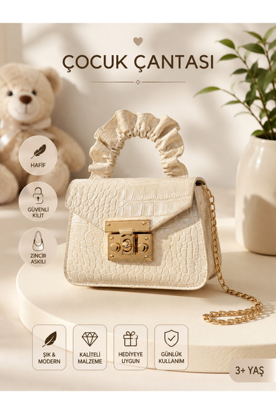 SANTRALBEBE Girl's Ribbon Handbag