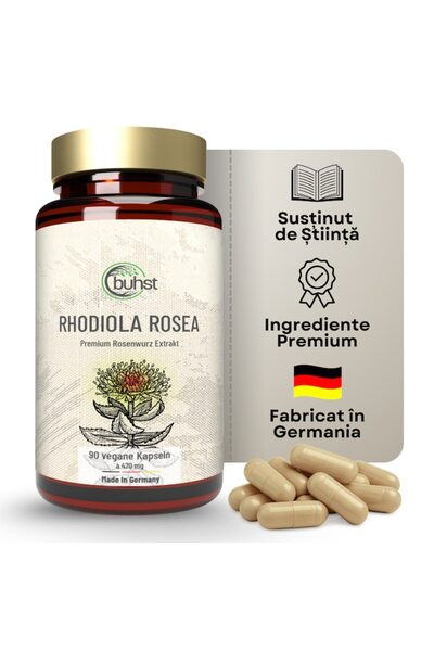 buhst Rhodiola Rosea 470 mg – 90 Capsule Vegane – Supliment Alimentar German