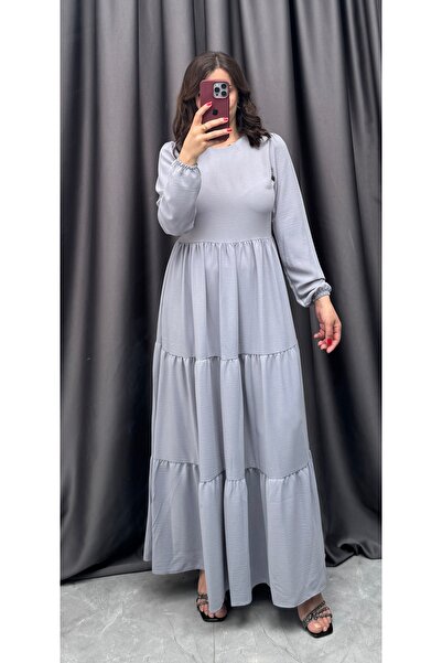 NİSUM MODA Ayrobin Layered Dress