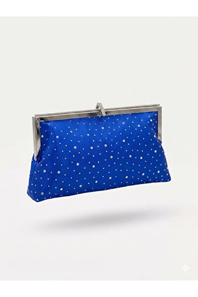 Çanta Trend Stone Detailed Wavy Women's Portfolio Clutch Evening Bag