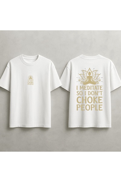 MAGORS Unisex Front and Back Printed Mindfulness, Black Lotus Flower, Mandala...