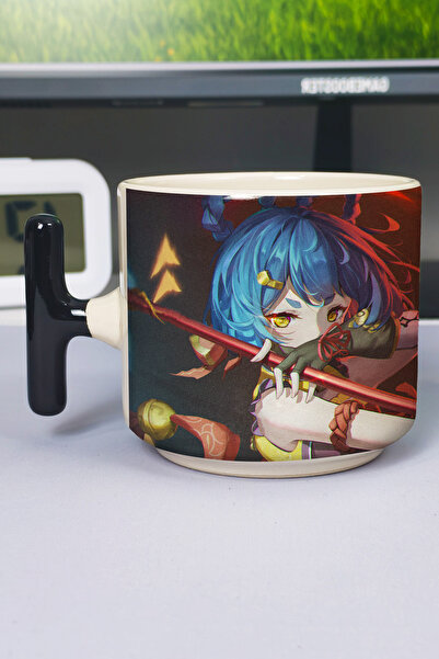 ZipZap Xiangling Genshin Impact Printed Ceramic Luxury Mug (1 Piece) T-Shaped...