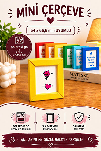Tovo Craft Polaroid Go Uyumlu Mini Fotoğraf Çerçevesi 54x66,6 mm | Magnetli, ...