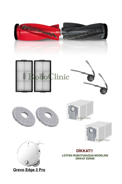 Roboclinic Roborock Qrevo Edge 2 Pro Robot aspirator compatibil cu sac de pra...