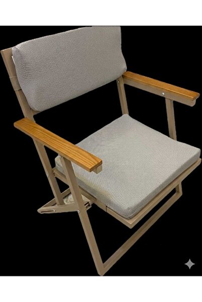 ESAMETAL MOBİLYA Minderli Bahçe, Mutfak, Balkon, Bistro Katlanır Sandalye