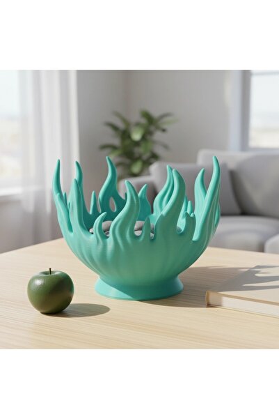 OEM Decorative Flame Bowl, 3D Printed, Small Object Holder, Modern Design