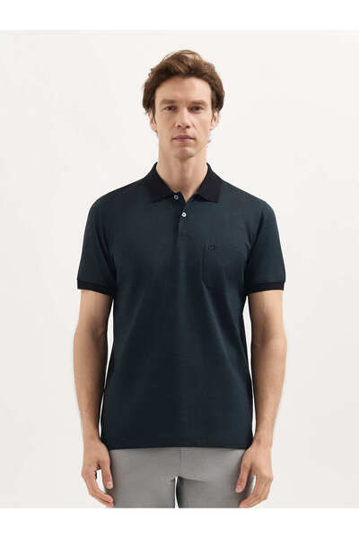 Karaca Yeşil T-Shirt-Polo Yaka Tişört