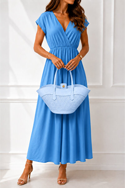 Bags Italia Elegant shopper bag with braided texture and long handles
