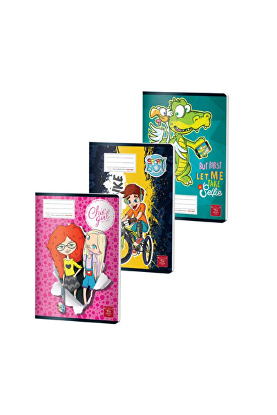 PIGNA Set 3 A5 geometry notebooks 24 sheets