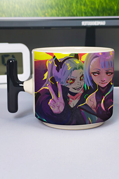 ZipZap Cyberpunk Edgerunners Anime Printed Ceramic Luxury Mug (1 Piece) T-Sha...