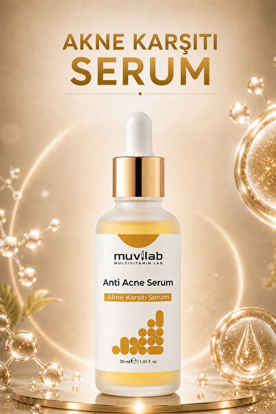 muvilab Akne ve Siyah Nokta Karşıtı Serum Yağlı ve Karma Ciltler İçin Leke Ka...