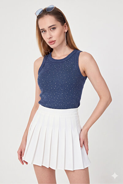 PAJEM Taş Detaylı Slim Fit Basic Atlet