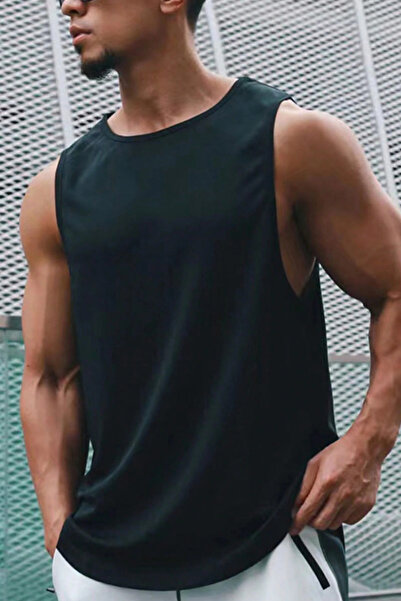GENIUS STORE Ανδρικό μπλουζάκι Athlete Zero Sleeve για γυμναστική και προπόνη...