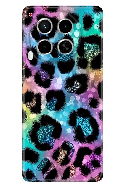 TECNO Camon 30 (CL6) Kılıf Paris Leopar Temalı Desenli Darbe Emici Silikon