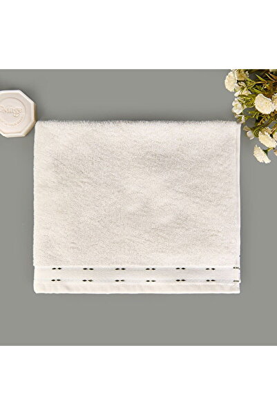 LC Waikiki Nevavm Soft Tiny Face Towel - Ecru / Green - 50X90 cm