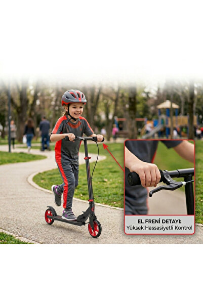 TOHA Coolwheelss El Frenli 2 Tekerlekli Çocuk Scooter (8+ Yaş)