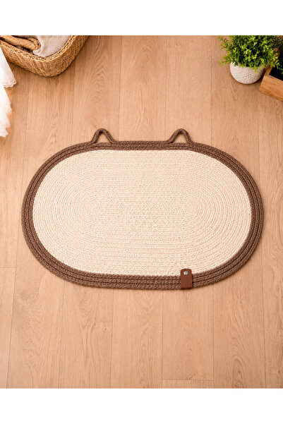 Naspar 100% Organic Jute Rope Stitched Cat Scratching Mat |   Natural, Non-Di...