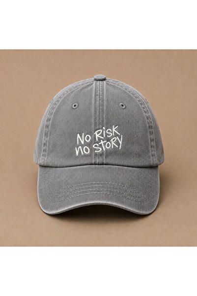 WeavedCo No Risk No Story Embroidered Vintage Washed Cap Hat