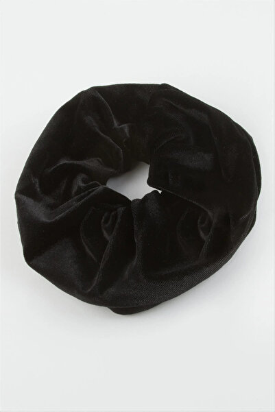 Eco Lounge Black Colored Velvet Bagel Buckle 8 cm