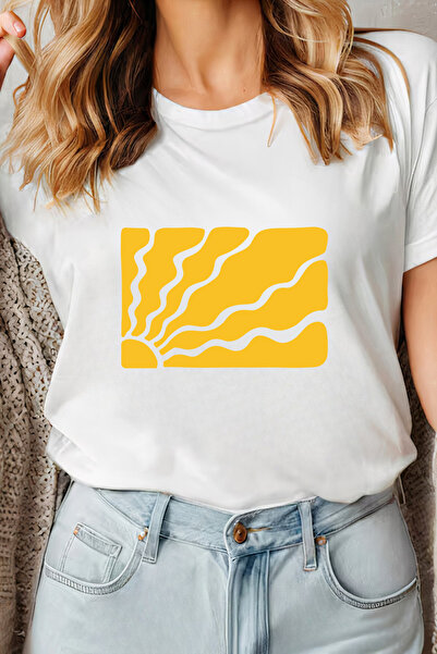 Sarah's Boutique Women's T-shirt – 100% cotton – Yellow Sun