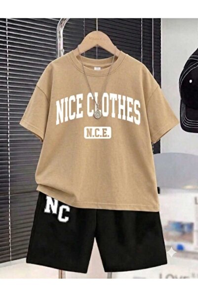 NC Nicee Clothes ΚΑΛΟΚΑΙΡΙΝΟ ΠΑΙΔΙΚΟ ΜΠΛΟΥΖΑΚΙ ΚΑΙ ΣΟΡΤΣ UNISEX (ΛΕΥΚΟ NICECL...