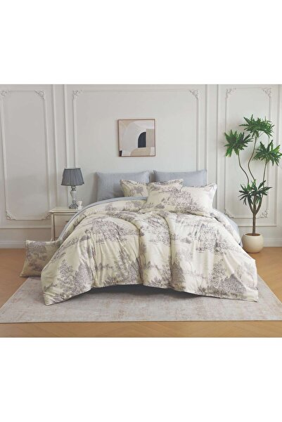 Alhabib bedding Microfiber Double White Checkered Duvet Cover Set Without Fil...