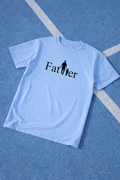 LORVEX Dad T-Shirt Father's Day Oversize 100% Cotton Printed Men's T-Shirt Co...