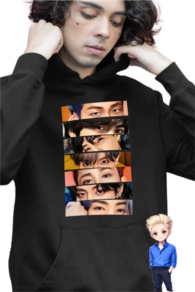 OEM Hanorac Copii Baieti Kpop BTS Eyes Bangtan