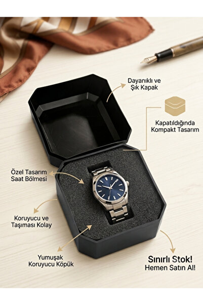 ATKGİYİM Premium Saat Kutusu - Şık ve Koruyucu Tasarım - Saat Koleksiyonu İçi...