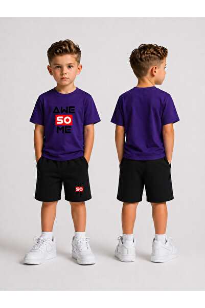 LORVEX Children's Shorts Set for Boys (Shorts - T-Shirt) Printed Summer Sport...