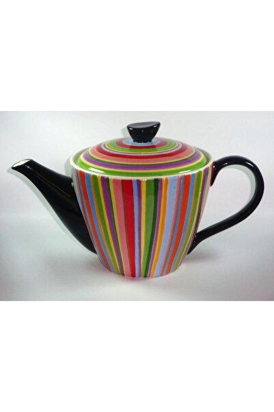 Livada cu Ceai Teapot Ceramic Collection in Colored Stripes 1.8L