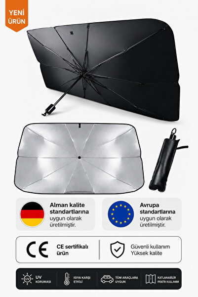 WANNA PROTECT Auto Car Sunshade Umbrella Type Windshield Sun Protector Foldab...