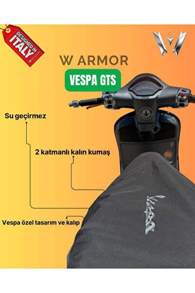 W MOTORS W VESPA GTS 125-250-300 SELE KILIFI 2012-2026 UYUMLU