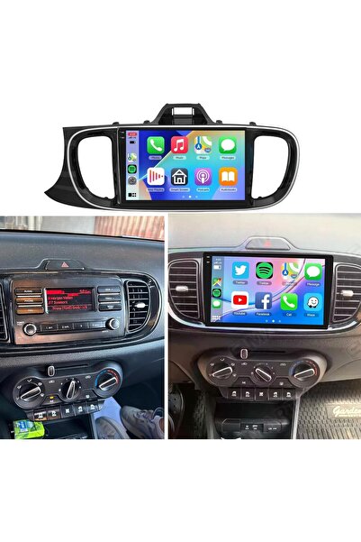 Carplayer شاشة أندرويد لسيارة كيا بيجاس موديل 2018-2023، 8 جيجابايت رام، 128 ...
