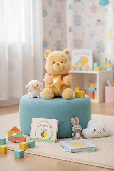 Miniso لعبة ويني ذا بوه القطيفة المرخصة من ديزني مقاس 33 سم - تصميم ناعم مع ن...