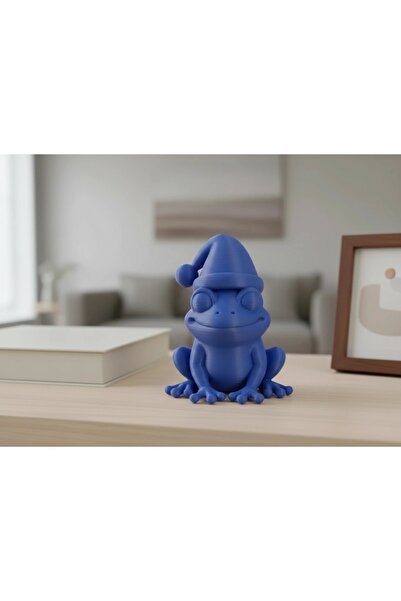 OEM Figurină Decorativă Broască cu Căciulă, 5 cm