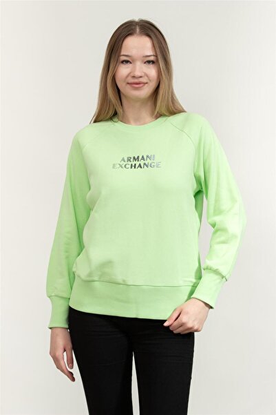Armani Exchange Kadın Sweatshirt Yeşil