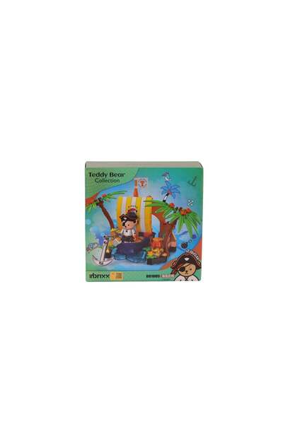 WOWMOMKIDS P881005 Panlos Teddy Bear Collection Pirate 190 Piece Block Toy