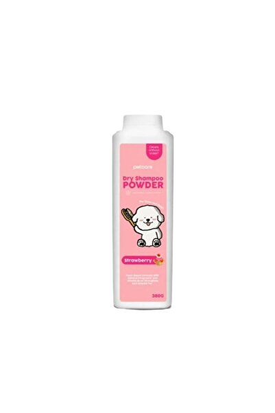 PetCore بيت كور بودرة للتنظيف الجاف معطرة دراي شور برائحة الفراولة 380g