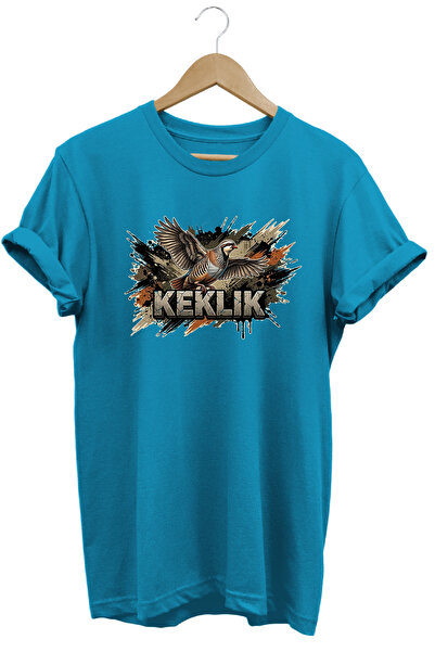remonz Keklik Graphic Printed Crew Neck Cotton Hunter Nature T-Shirt