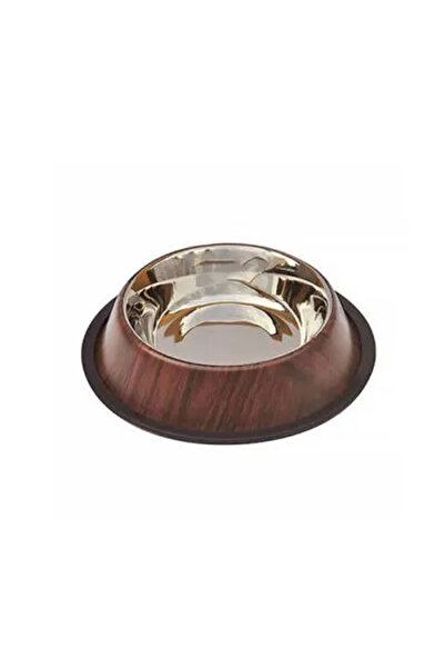 33D Asr(W) 08 oz Bamboo Patterned Cat and Dog Food and Water Bowl