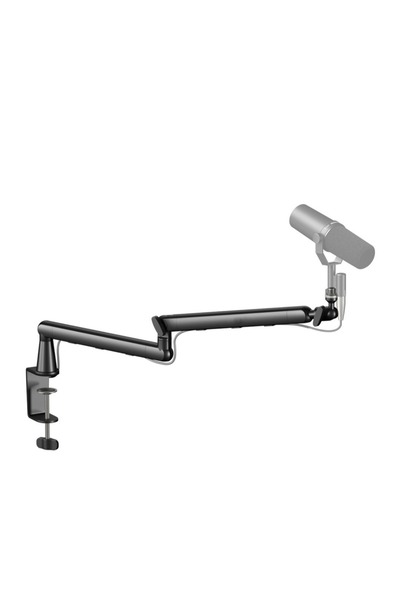 COOLHAWK Microphone Boom Arm, Low Profile Adjustable Stick Microphone Arm Sta...