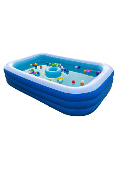 OEM Piscina gonflabilă 200x120x40 cm – Ideală pentru copii și familie